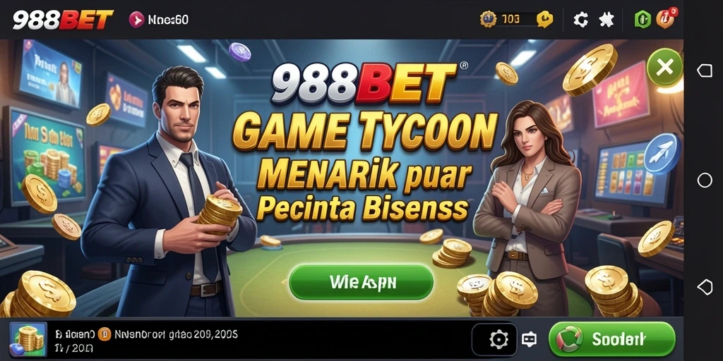 Screenshot utama 988BET menampilkan gameplay Tycoon yang mendebarkan.