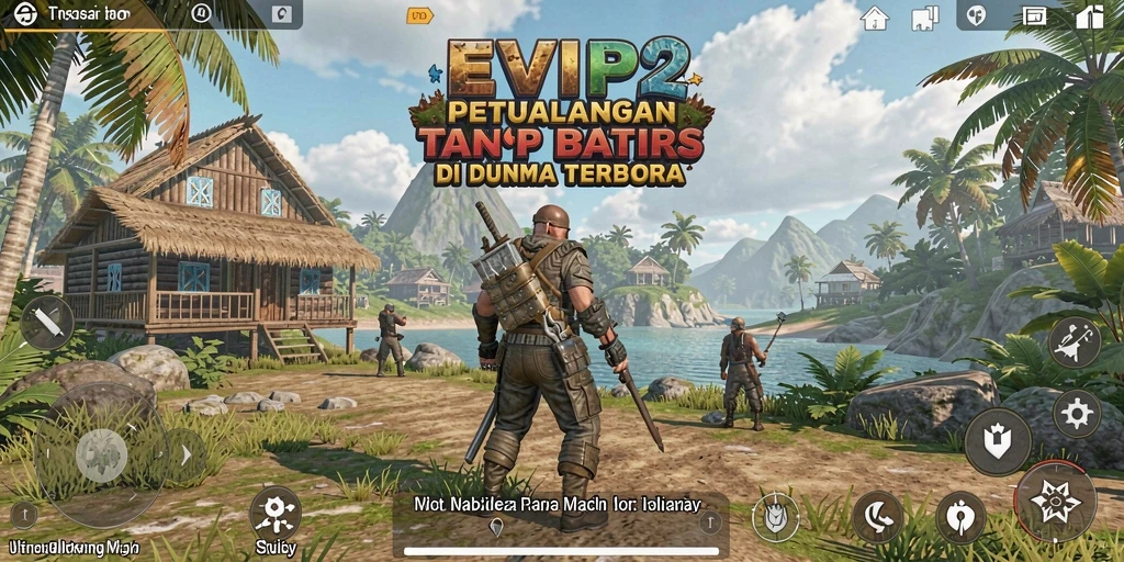 Gameplay <strong>EVIP2</strong> yang menampilkan dunia terbuka yang luas dan dinamis.