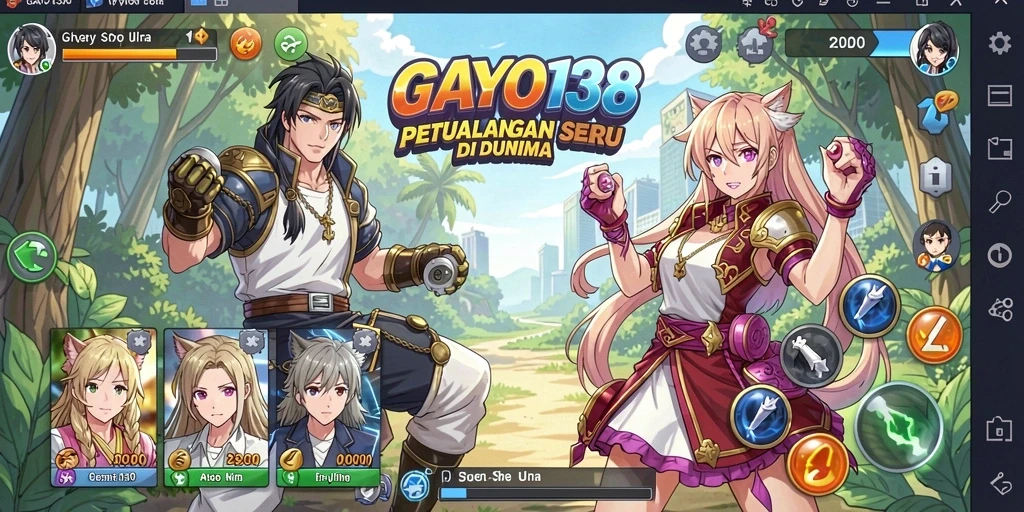 Gameplay menakjubkan penuh karakter anime yang memukau.