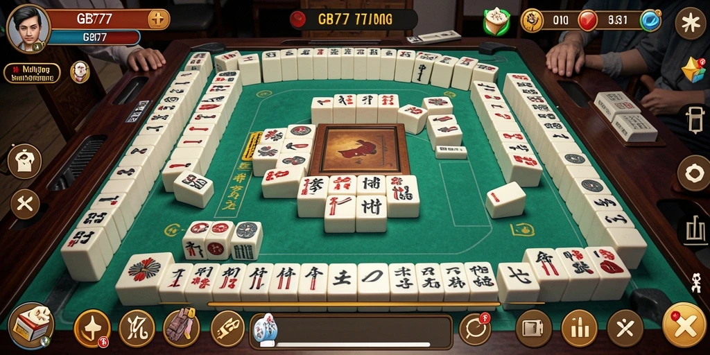 Tampilan menarik dari gameplay Mahjong di GB777.