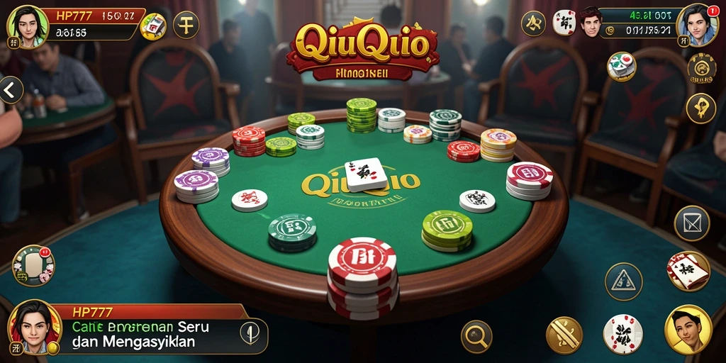 Tampilan gameplay QiuQiu yang menarik dan interaktif.