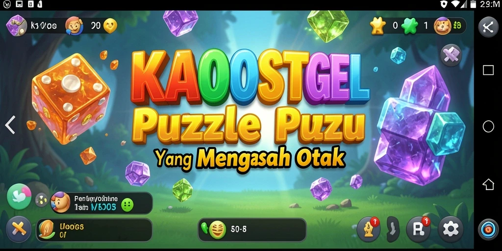 Tampilan gameplay KAOSTOGEL yang seru dan menantang.