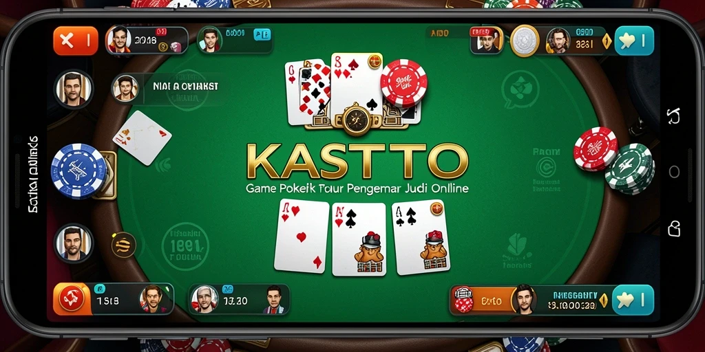Screenshot KASTOTO menampilkan antarmuka permainan Poker yang menarik dan interaktif.