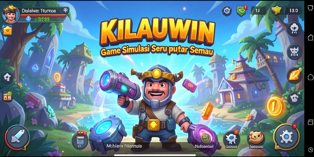 Screenshot menampilkan aksi seru dalam gameplay simulasi KILAUWIN.