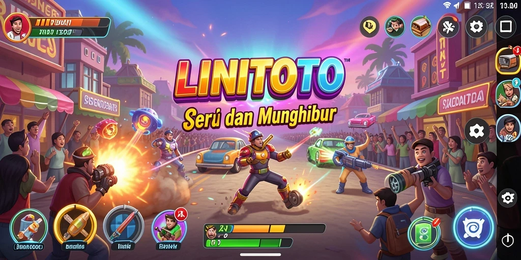 Tampilan gameplay seru dari LINITOTO yang memikat.