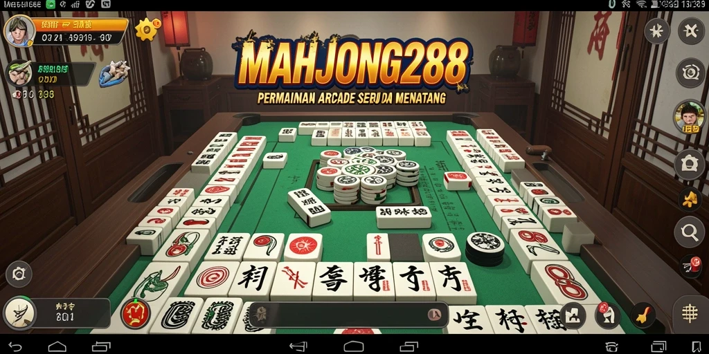 Tampilan gameplay menarik dari MAHJONG288 yang penuh warna.