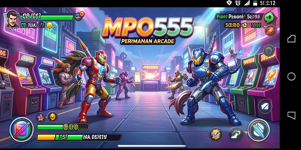Screenshot MPO555 menampilkan aksi seru permainan Arcade.