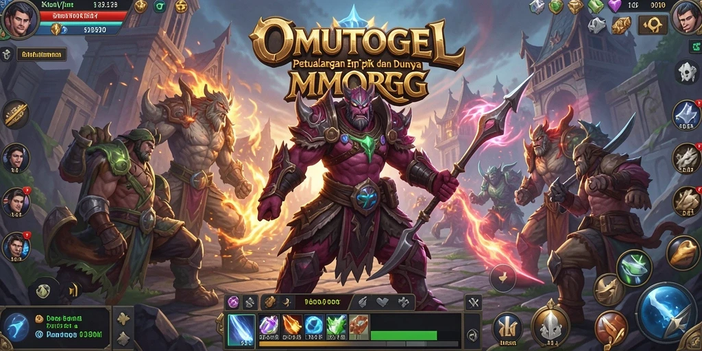 Screenshot gameplay OMUTOGEL yang mendebarkan dalam pertarungan epik.