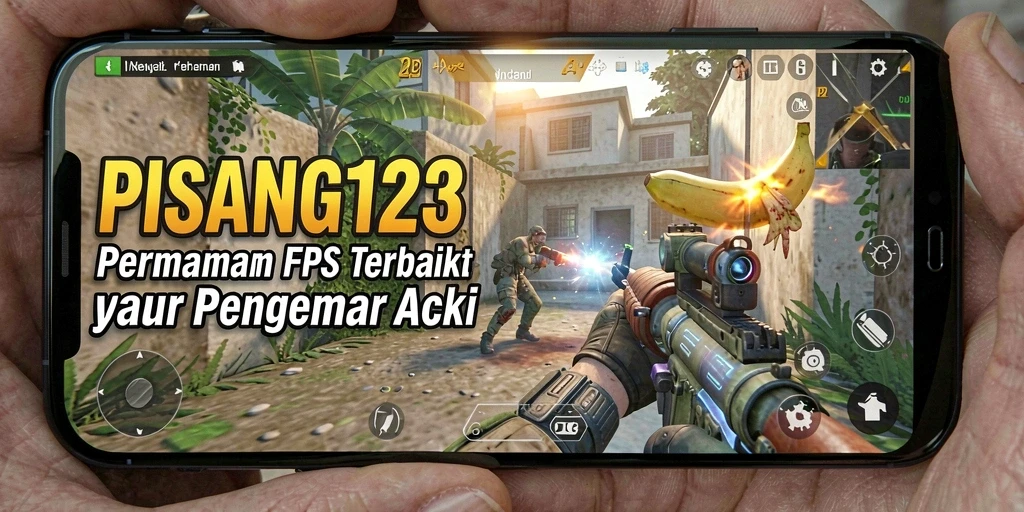 Screenshot PISANG123 menunjukkan aksi tembak menembak yang mendebarkan.