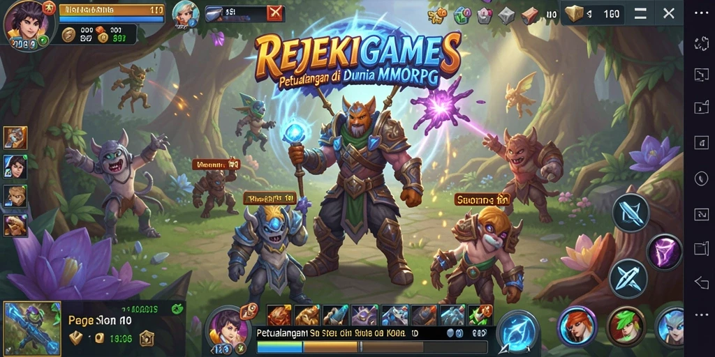 Screenshot gameplay menampilkan aksi seru dalam REJEKIGAMES.