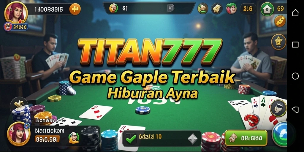 Tampilan gameplay seru dalam permainan Gaple TITAN777.