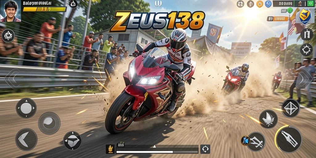 Gameplay seru di ZEUS138 dengan balapan motor yang mendebarkan.